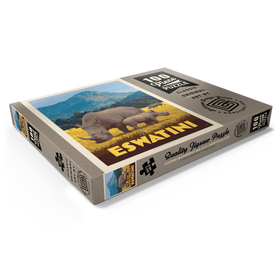 Darstellung des Puzzle Motivs Eswatini, Africa, Vintage Poster - Puzzleteile: 100