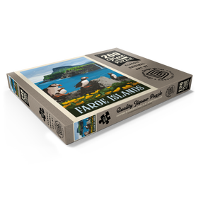 Darstellung des Puzzle Motivs Faroe Islands, Vintage Poster - Puzzleteile: 200