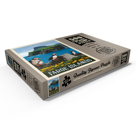 Darstellung des Puzzle Motivs Faroe Islands, Vintage Poster - Puzzleteile: 500