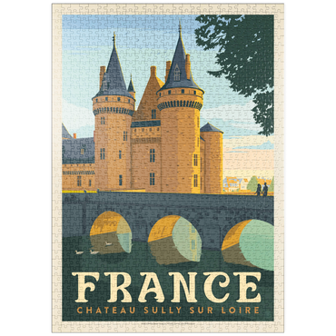 puzzleplate France: Loire Valley, Vintage Poster 1000 Puzzle