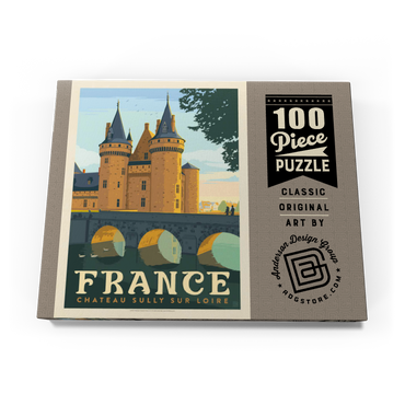 France: Loire Valley, Vintage Poster 100 Puzzle Schachtel Ansicht3