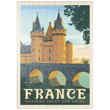puzzleplate France: Loire Valley, Vintage Poster 200 Puzzle