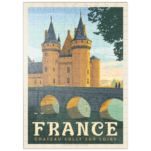 puzzleplate France: Loire Valley, Vintage Poster 200 Puzzle