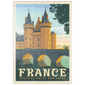 Darstellung des Puzzle Motivs France: Loire Valley, Vintage Poster - Puzzleteile: 200