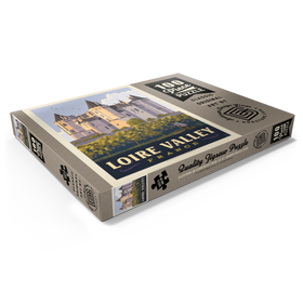 Darstellung des Puzzle Motivs France: Loire Valley, Château de Saumur, Vintage Poster - Puzzleteile: 100
