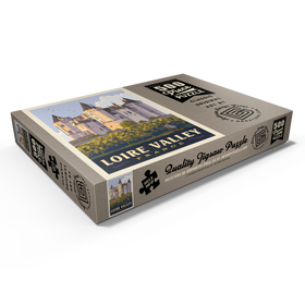 Alternative Darstellung des Puzzle-Motivs France: Loire Valley, Château de Saumur, Vintage Poster – Puzzleteile: 500