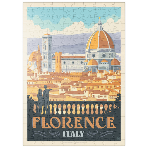 puzzleplate Italy: Florence (Cathedral View), Vintage Poster 200 Puzzle