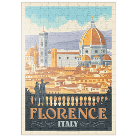 Darstellung des Puzzle Motivs Italy: Florence (Cathedral View), Vintage Poster - Puzzleteile: 200