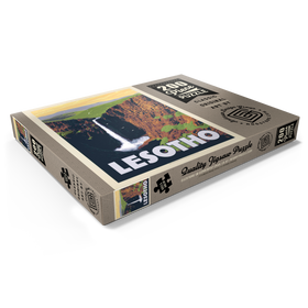 Darstellung des Puzzle Motivs Lesotho, Africa, Vintage Poster - Puzzleteile: 200