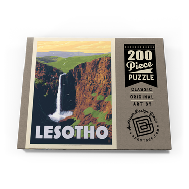 Lesotho, Africa, Vintage Poster 200 Puzzle Schachtel Ansicht3