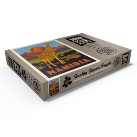 Darstellung des Puzzle Motivs Namibia, Africa, Vintage Poster - Puzzleteile: 1000