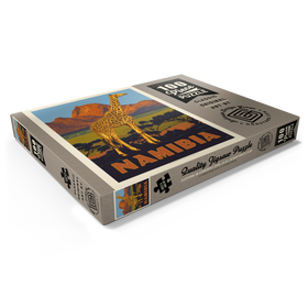 Darstellung des Puzzle Motivs Namibia, Africa, Vintage Poster - Puzzleteile: 100