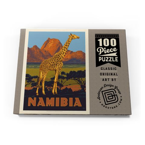 Namibia, Africa, Vintage Poster 100 Puzzle Schachtel Ansicht3
