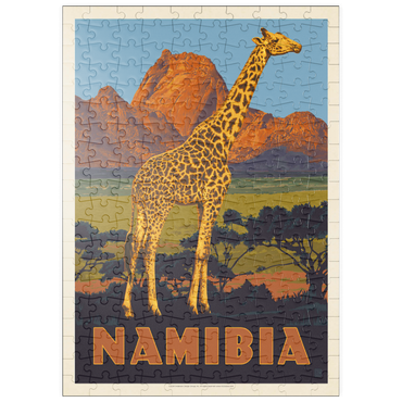 puzzleplate Namibia, Africa, Vintage Poster 200 Puzzle