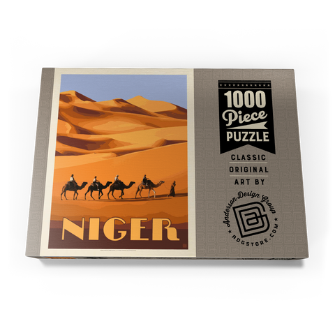 Niger, Africa, Vintage Poster 1000 Puzzle Schachtel Ansicht3