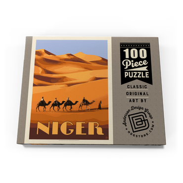 Niger, Africa, Vintage Poster 100 Puzzle Schachtel Ansicht3