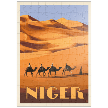 puzzleplate Niger, Africa, Vintage Poster 100 Puzzle