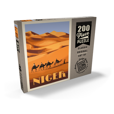 Niger, Africa, Vintage Poster 200 Puzzle Schachtel Ansicht2