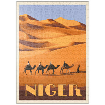 puzzleplate Niger, Africa, Vintage Poster 500 Puzzle