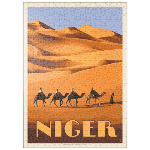 puzzleplate Niger, Africa, Vintage Poster 500 Puzzle