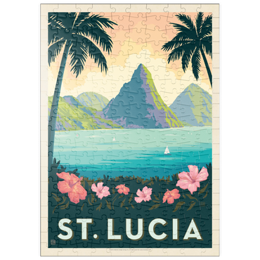 puzzleplate Saint Lucia, Vintage Poster 200 Puzzle