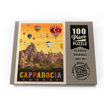 Turkey: Cappadocia, Vintage Poster 100 Puzzle Schachtel Ansicht3