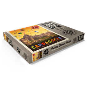 Darstellung des Puzzle Motivs Turkey: Cappadocia, Vintage Poster - Puzzleteile: 200