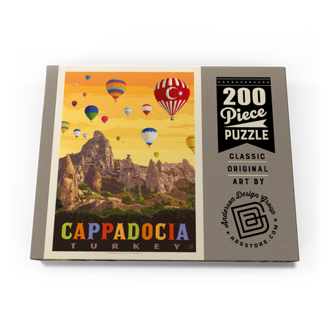 Turkey: Cappadocia, Vintage Poster 200 Puzzle Schachtel Ansicht3