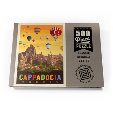 Turkey: Cappadocia, Vintage Poster 500 Puzzle Schachtel Ansicht3