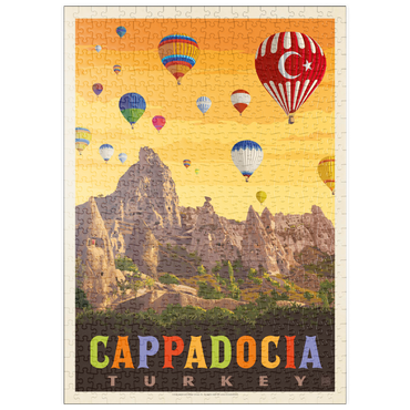 puzzleplate Turkey: Cappadocia, Vintage Poster 500 Puzzle