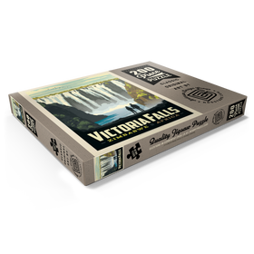 Darstellung des Puzzle Motivs Zimbabwe, Africa: Victoria Falls, Vintage Poster - Puzzleteile: 200