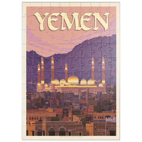 puzzleplate Yemen, Vintage Poster 100 Puzzle