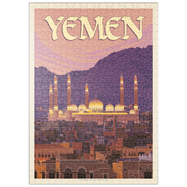puzzleplate Yemen, Vintage Poster 500 Puzzle