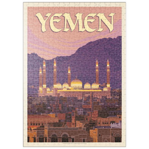 puzzleplate Yemen, Vintage Poster 500 Puzzle