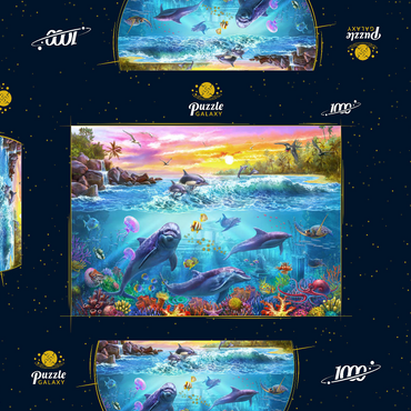 Magnificent Undersea World 1000 Puzzle Schachtel 3D Modell