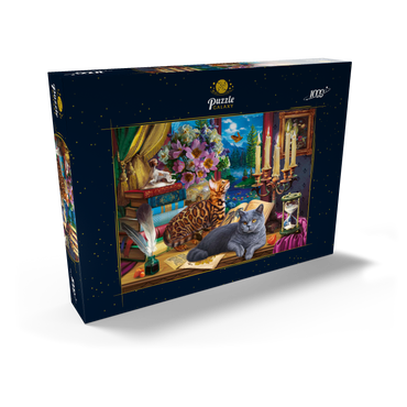 Cats Near the Window at Night 1000 Puzzle Schachtel Ansicht2
