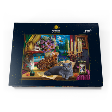 Cats Near the Window at Night 1000 Puzzle Schachtel Ansicht3