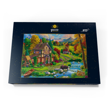 Beautiful Cozy House by the River 1000 Puzzle Schachtel Ansicht3