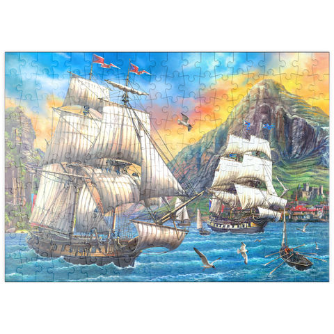 puzzleplate Majestic Sailboats in the Sea 200 Puzzle