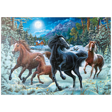 puzzleplate Winter Horses 1000 Puzzle