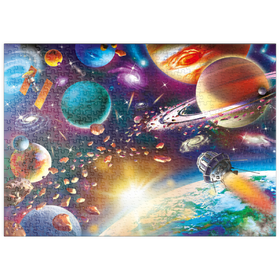 Darstellung des Puzzle Motivs Reise durch das Universum - Puzzleteile: 500