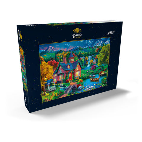 Evening House in the Mountains 1000 Puzzle Schachtel Ansicht2