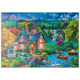 Darstellung des Puzzle Motivs Harmonie am See - Puzzleteile: 200