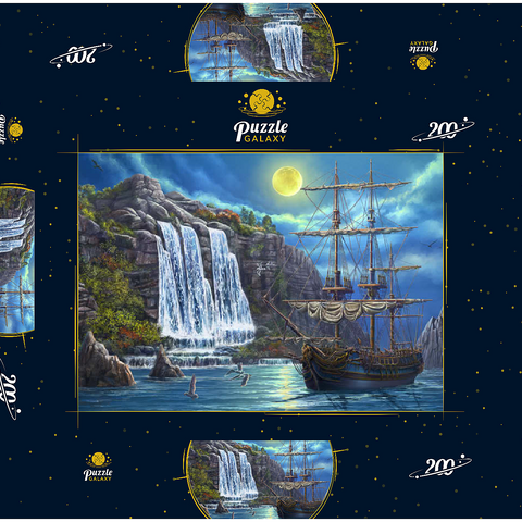 Ship in the Night 200 Puzzle Schachtel 3D Modell