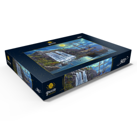 Darstellung des Puzzle Motivs Nächtlicher Ankerplatz - Puzzleteile: 500