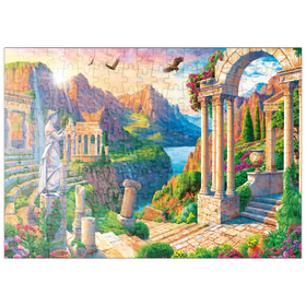 Darstellung des Puzzle Motivs Im Schatten der Tempel - Puzzleteile: 200