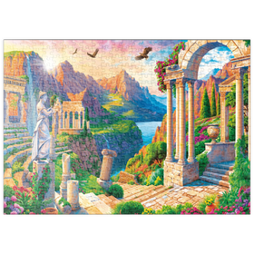 Darstellung des Puzzle Motivs Im Schatten der Tempel - Puzzleteile: 500