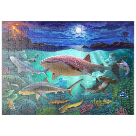 Darstellung des Puzzle Motivs Im Reich der Haie - Puzzleteile: 200