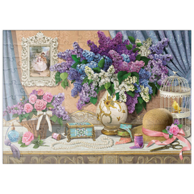 Darstellung des Puzzle Motivs Duftende Blüten im Boudoir - Puzzleteile: 100
