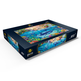 Alternative Darstellung des Puzzle-Motivs Haie im klaren Tropenwasser – Puzzleteile: 1000
